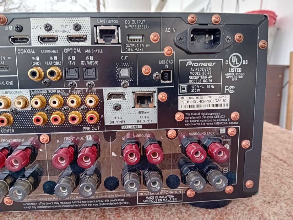 AVR Pioneer SC 79 ELITE 9 canale audio, Dolby atmos, Bluetooth, ca nou