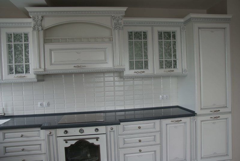 Мебел для кухни мдф крашенний и шпон на заказ