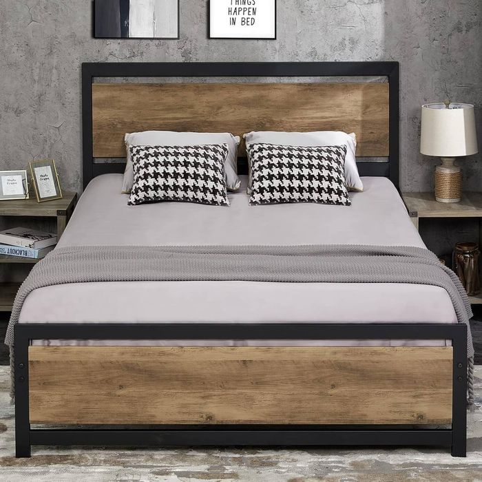 Двуспальная  Кровать Loft krovat темир крават metal kalavat Sonata