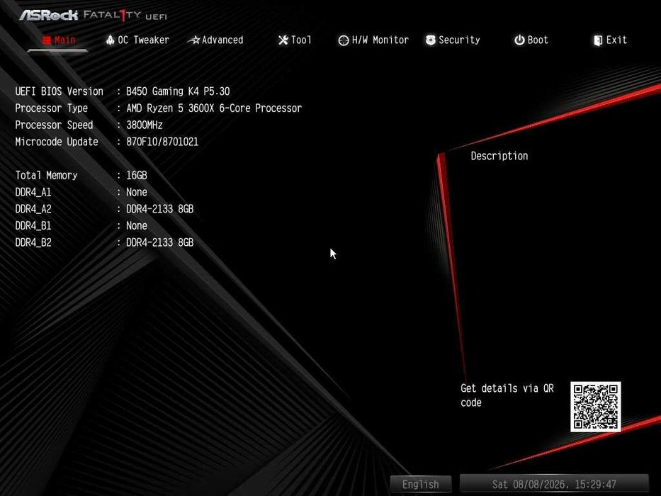 Дънна платка AM4 B450 , процесор Ryzen 5 3600x,RAM 16GB DDR4 3200 и охладител