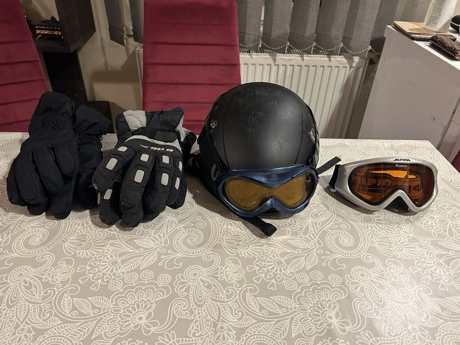 Set ochelari ski Uvex Alpina + casca Rossignol