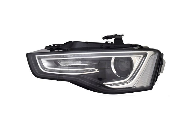Far Audi A5/S5 (B8), 05.2016, partea Stanga, TYC, bi-xenon; cu " lumina timp de zi" tip LED; D3S+PWY24W; electric; fara modul lumini de zi LED; fara bec descarcare; fara ballast; cu motor; xenon