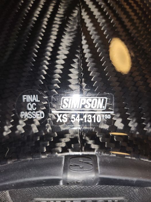 Casca moto Simpson Venom carbon