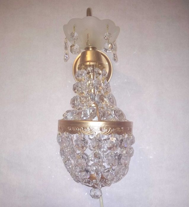 Хрустальное бра Чешское