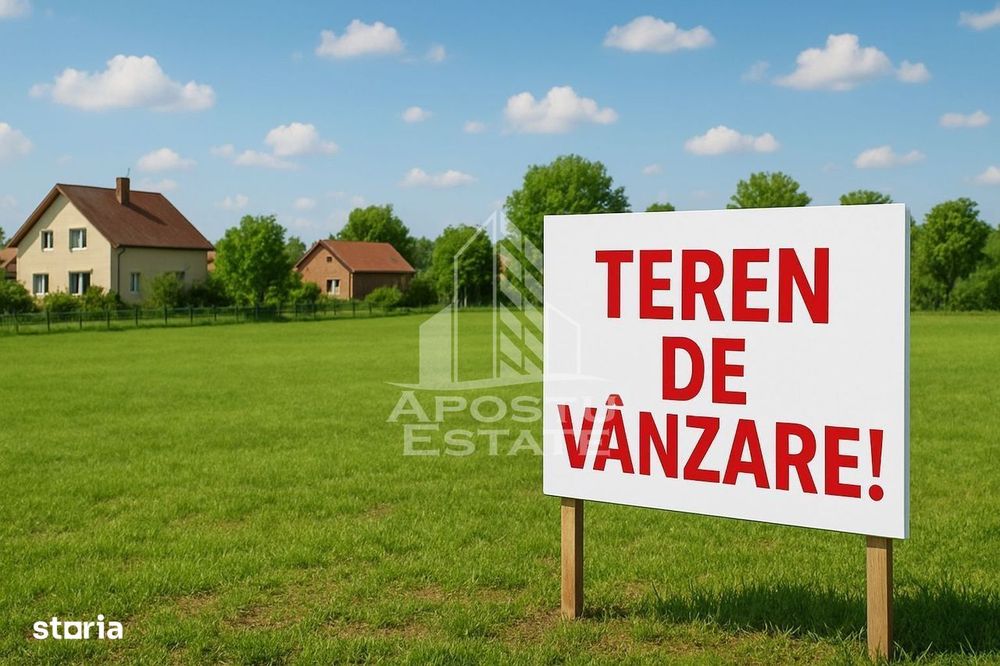 Parcela de teren 532 mp, de vanzare, front stradal 18ml, Bucovat