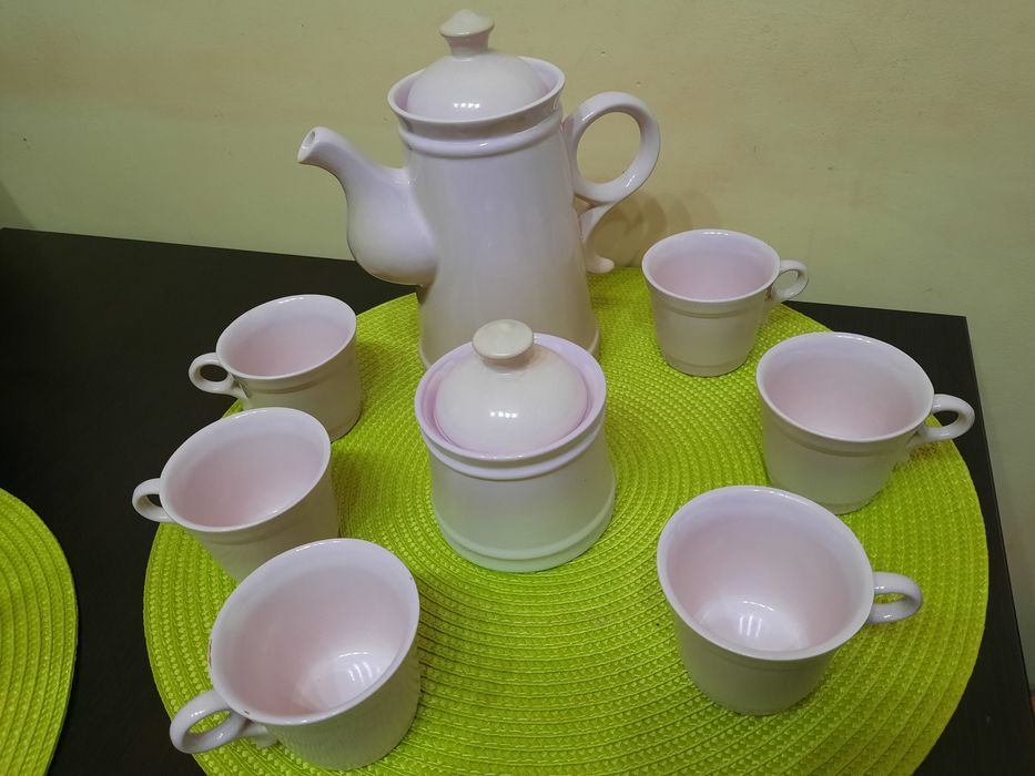 Servicii vintage cafea/tuica 6/11 pers pictate manual