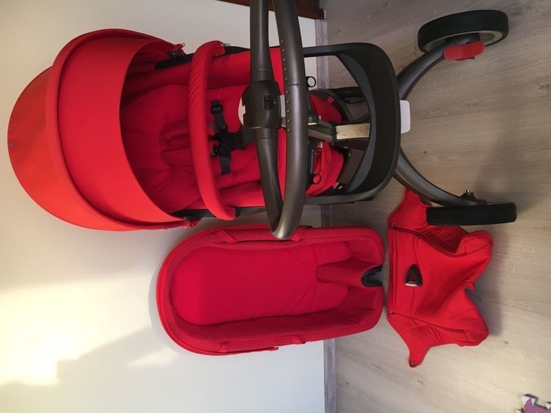 Детска количка doux bebe 2 в 1 червена