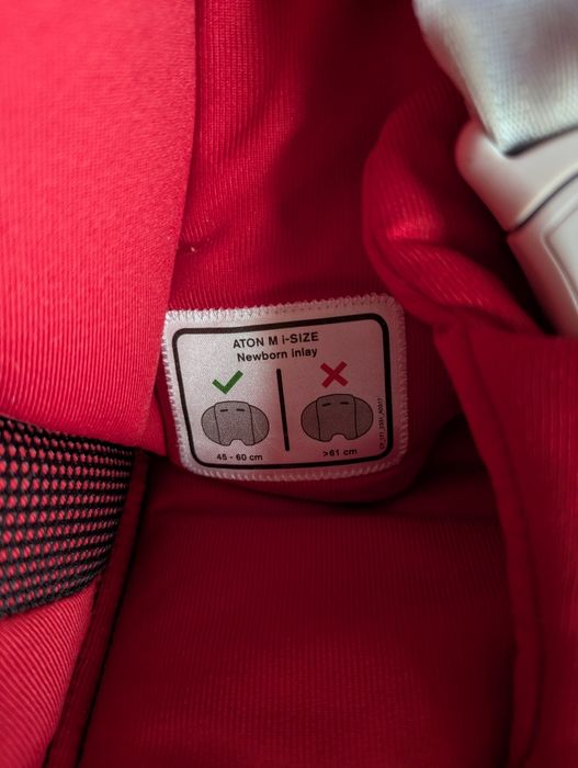 С БАЗА Cybex Aton M i-size Ferrari red