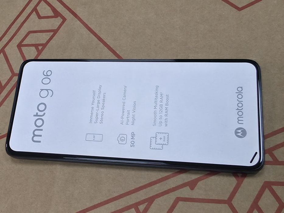 ЧИСТО НОВ 64GB Motorola g06 Гаранция A1 2028 Blue | Син