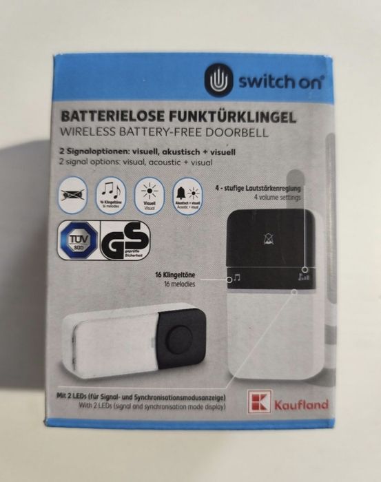 Sonerie wireless, fara baterii. NOU