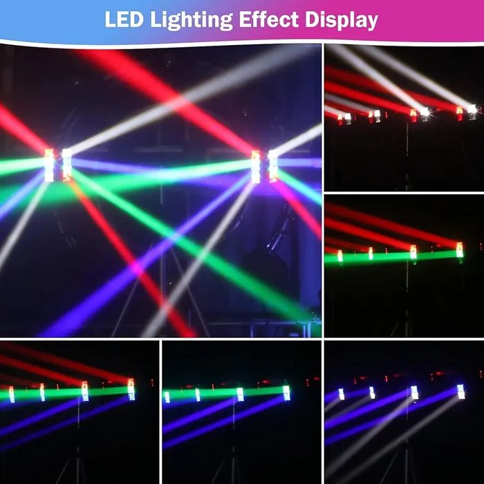 BETOPPER Moving Head Stage Light, DJ Disco Light, 8 x 3W RGBW LED