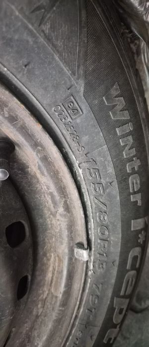 Jante tabla Fiat Panda, R13 cu anvelope  iarna