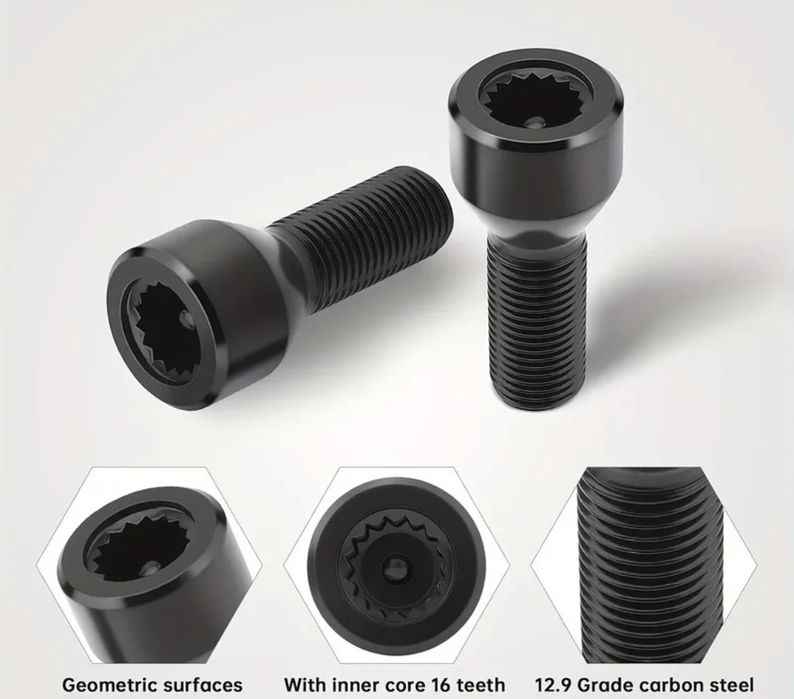 Комплект Секретни Болтове за Джанти M12 x 1.5 (5 части) за BMW Серии 1, 3, 5, 6