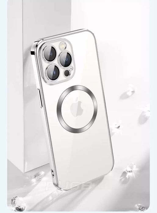 Iphone 13/14/15/16E/17/PRO/MAX Husa Silicon Margine Luxury Magsafe