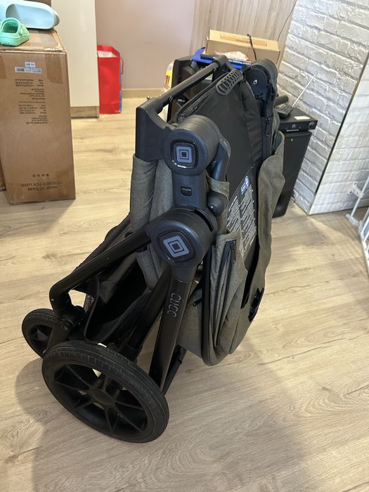 MOON Kомбинирана количка 2в1 CLICC MOSS GREEN MELANGE