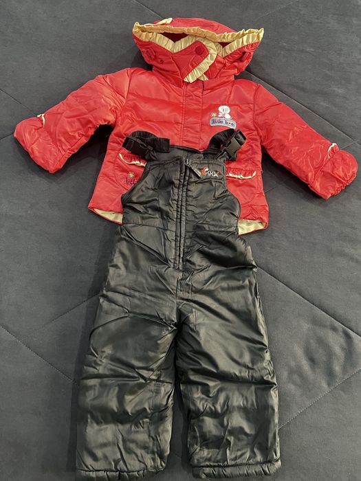 Зимняя куртка со штанами мех  на девочку