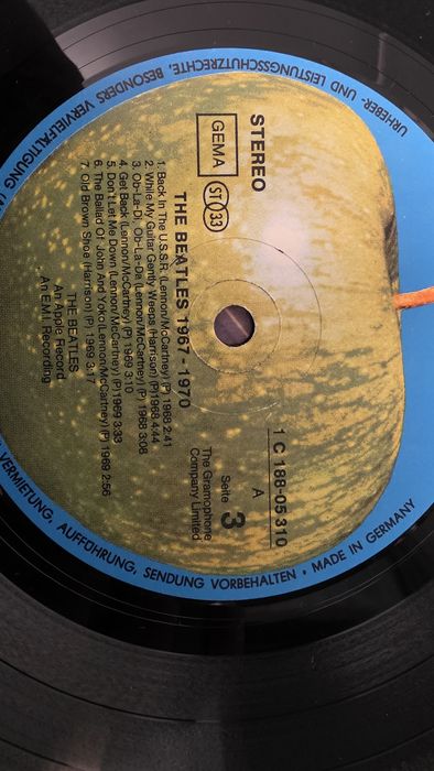 COLECTIE RARA The Beatles 4xLP Red Blue Albums 1973 German ANALOG Cope