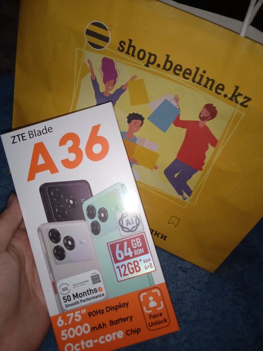 Телефон марки ZTE Blade A36