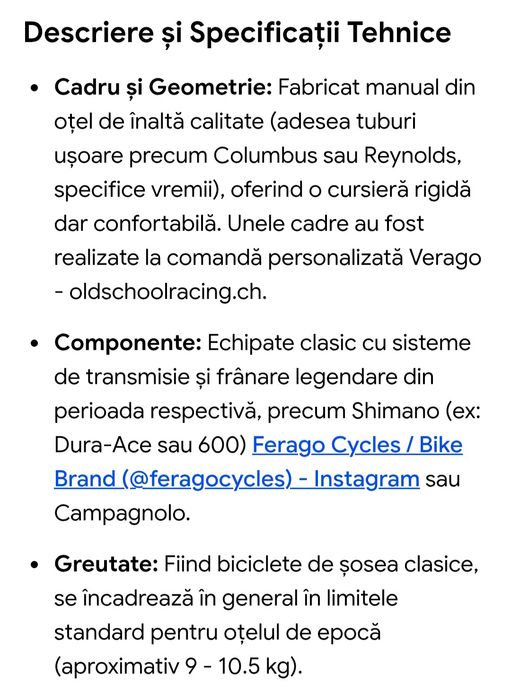 Vand bicicleta cursiera