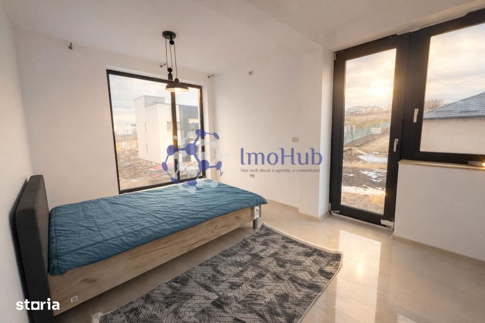 Casă de vânzare cu 3 dormitoare+birou, teren de joaca 200mp Rediu,