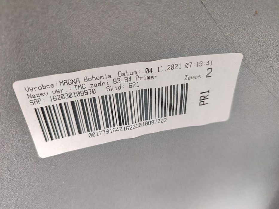 BARA SPATE TOYOTA AYGO 2 HATCHBACK / COD OEM 52159-0H061 2014 – 2021  (4D3)