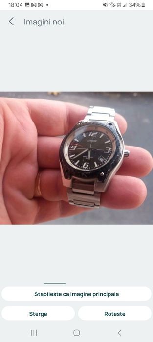 Ceas Casio 2783 - baterie noua , stare functionare , mici zgarieturi