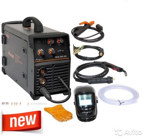 Полуавтомат сварка кемпи СВАРОГ REAL MIG 200!Профи!КАСПИ РЕД!Гарантия!