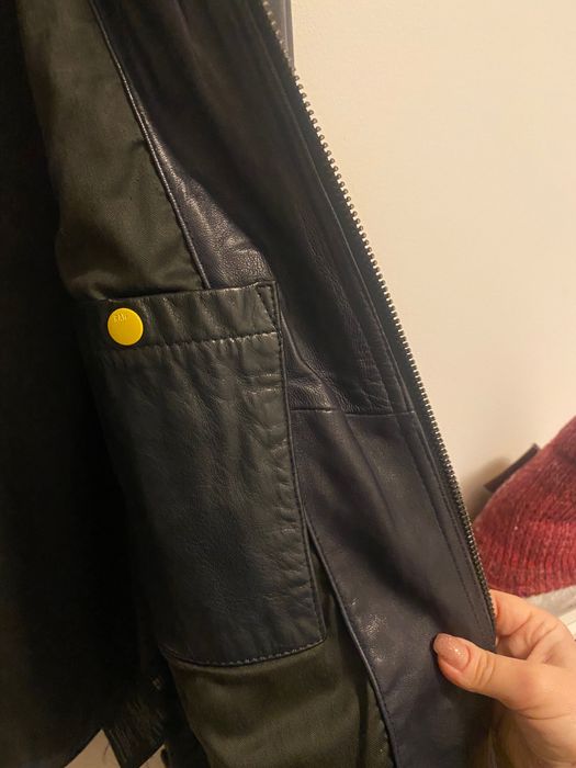 кожено яке плюс чифт дънки като подарък G star raw