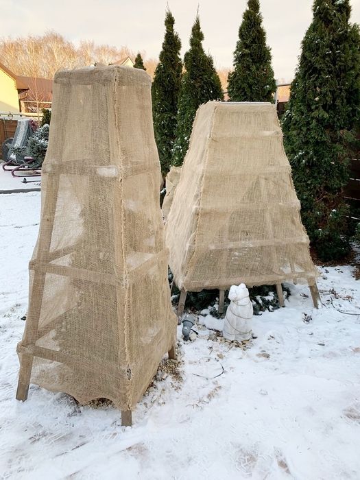 Защитные ограждения для насаждений, короб для елей