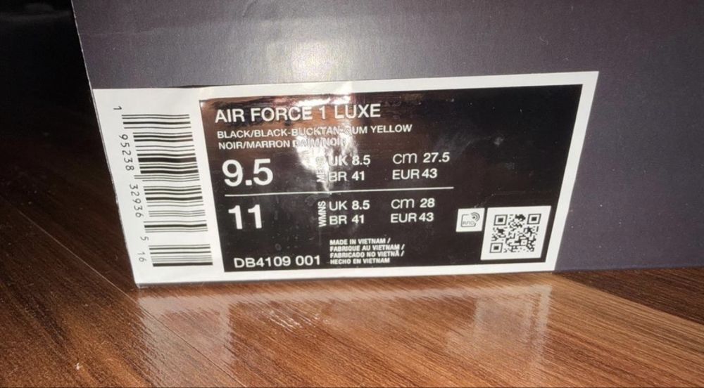 Кроссовки Air Force 1 Luxe