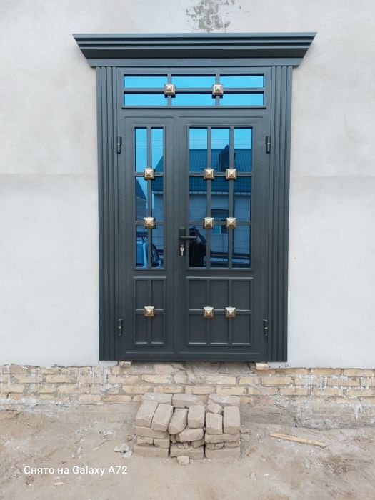 Темир эшик дарвоза панжаралар ва акфа ойна эшиклар ясаймиз