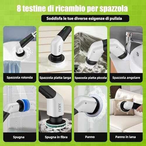 YKYI електрическа ротационна четка с 8 накрайника