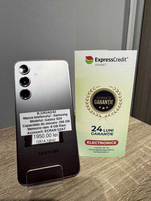 (AG42) Samsung Galaxy S24 b12614 - Garantie 2 ani!