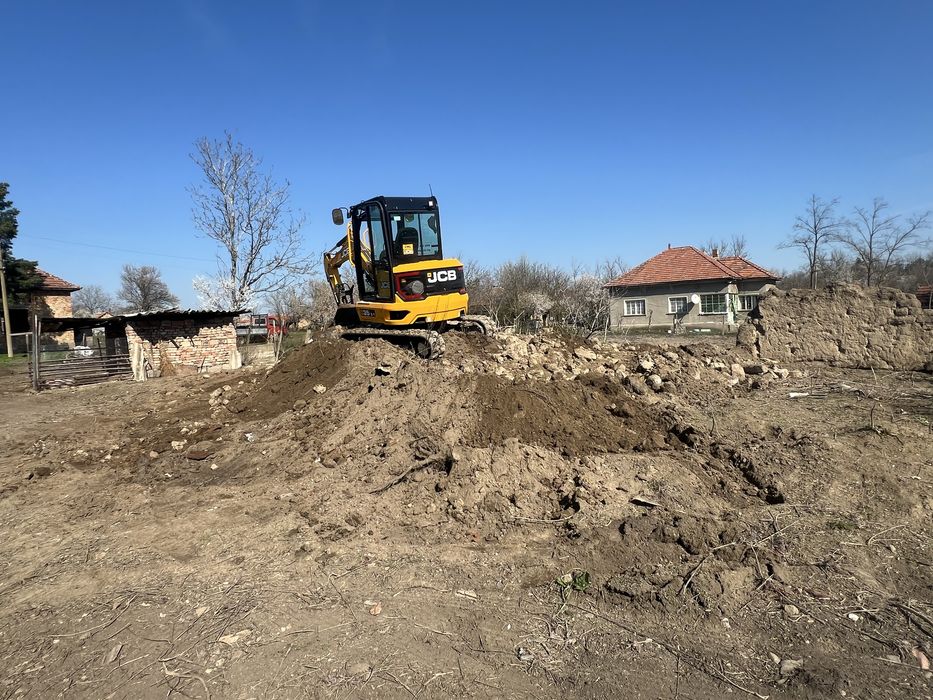 Услуги с Мини Багер 3,5 т и Самосвал