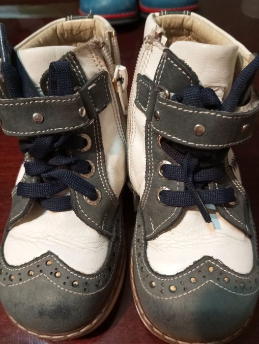 Детские зимние кожаные  ботиночки. Ортопедические.
