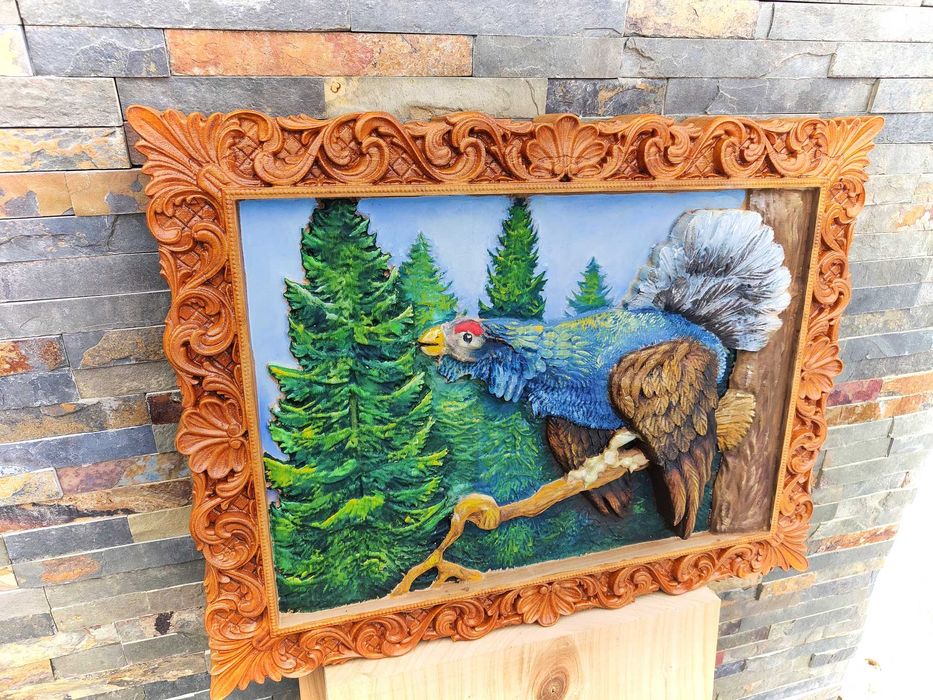 Panou decorativ din lemn masiv  | Cocos de munte