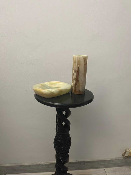 Set doua bibelouri statuete bibelou din onix scrumiera ieftine