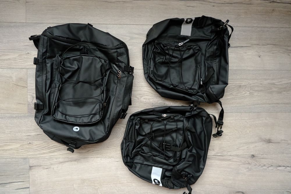 Geantă Bicicletă Rhinowalk 3-în-1, 65L, Impermeabilă