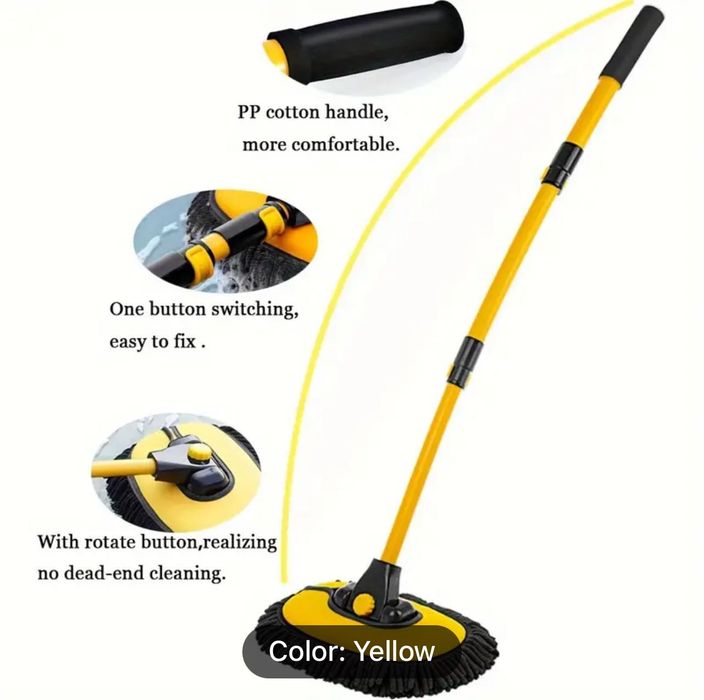 Микрофибърен Моп за автомобил - Разтегателен