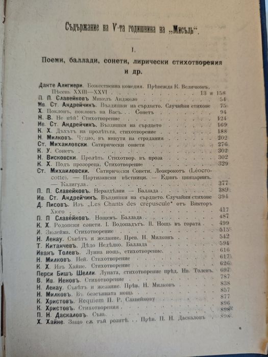 Списание  "Мисъль" 1895 година