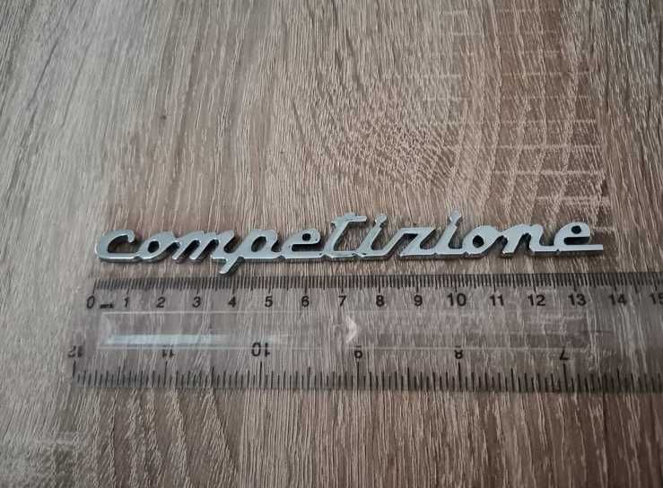 сребриста емблема Competizione за Абарт ABARTH