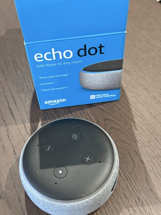 Amazon Echo Dot с Alexa – нов, никога не е използван + оригинална кутия