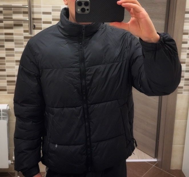Куртка пуховик черный