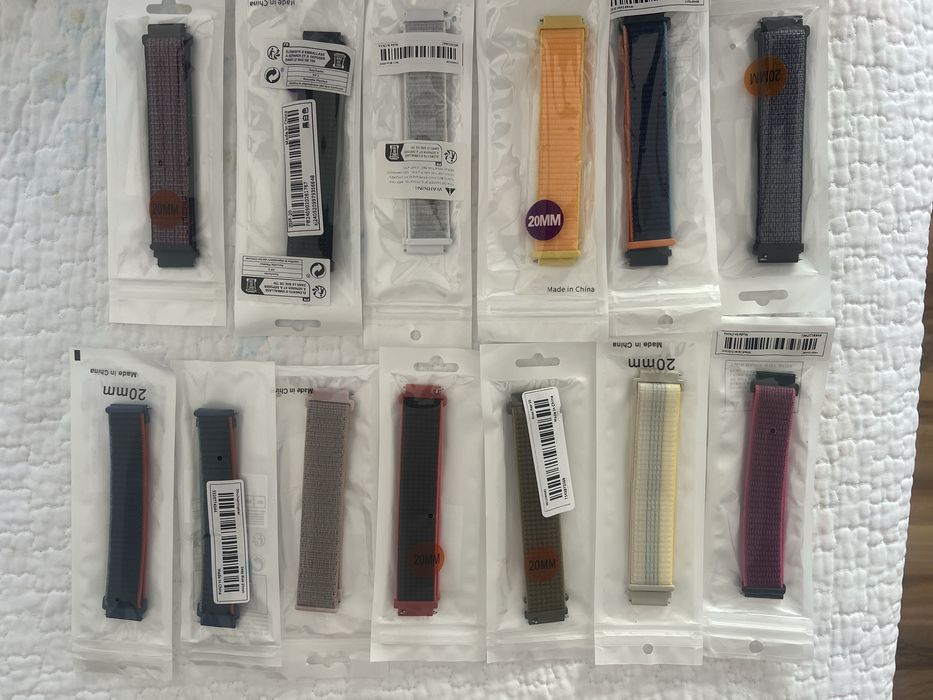 20 mm каишки за часовник - samsung galaxy, huawei watch