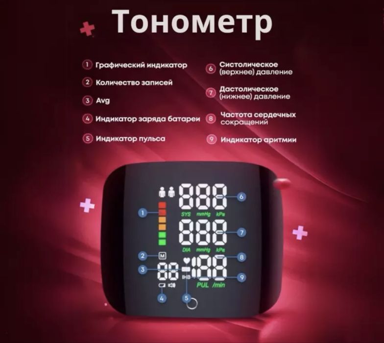 Bosimni o'lchash uchun avtomatik elektron tonometr