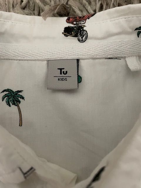 Детска риза с къс ръкав 8г, 128см