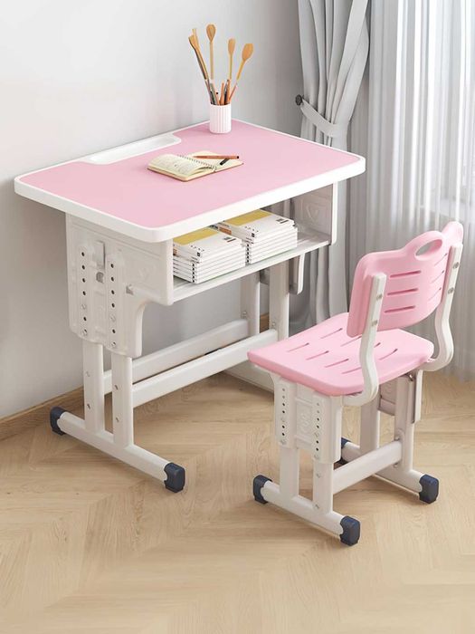 Стол и стульчик с регулировкой высоты парта подарок школьникам dm17