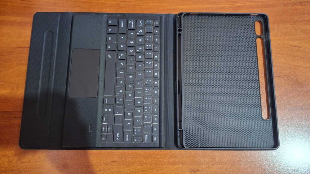 Husa Doohoeek, pentru Galaxy Tab S8/S7, tastatura Bluetooth, negru