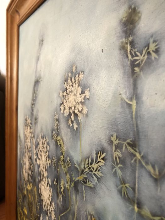 Tablou pictat pe panza - motiv floral