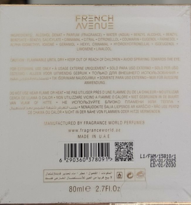 Apa de parfum French Avenue Coconut Leche